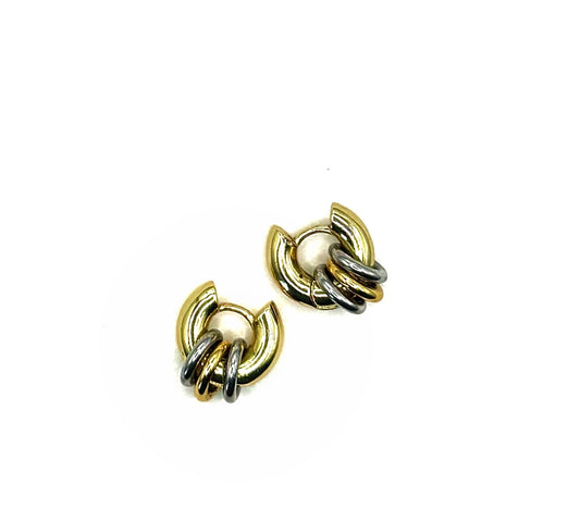 Noa Two Tone Hoops